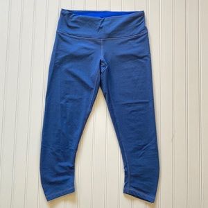 Prana Blue Cropped Leggings Size Small